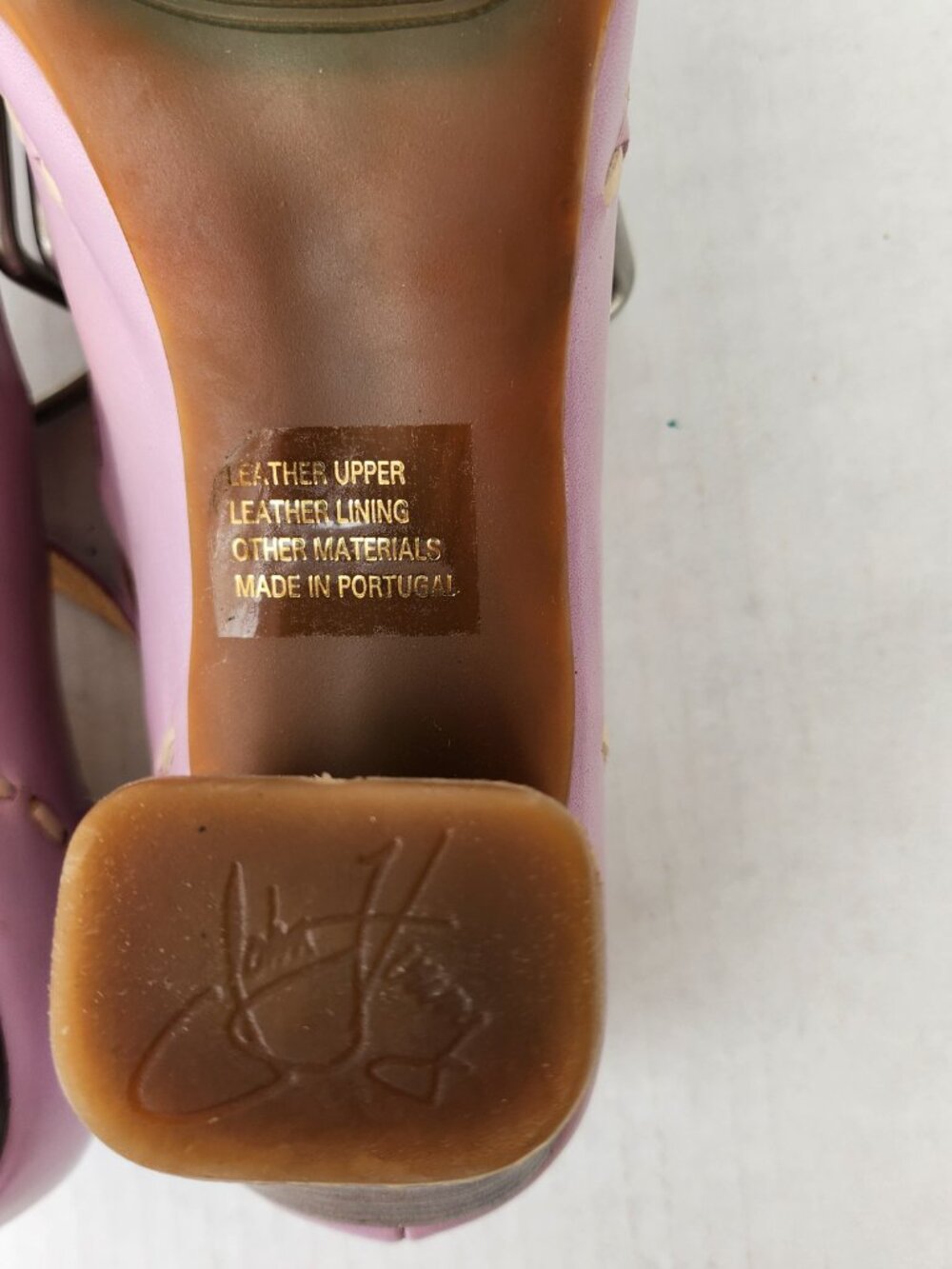 John Fluevog Hey Minstrel Lilac Purple Leather Mary Jane Heels 8.5 Rare Find - Picture 10 of 16